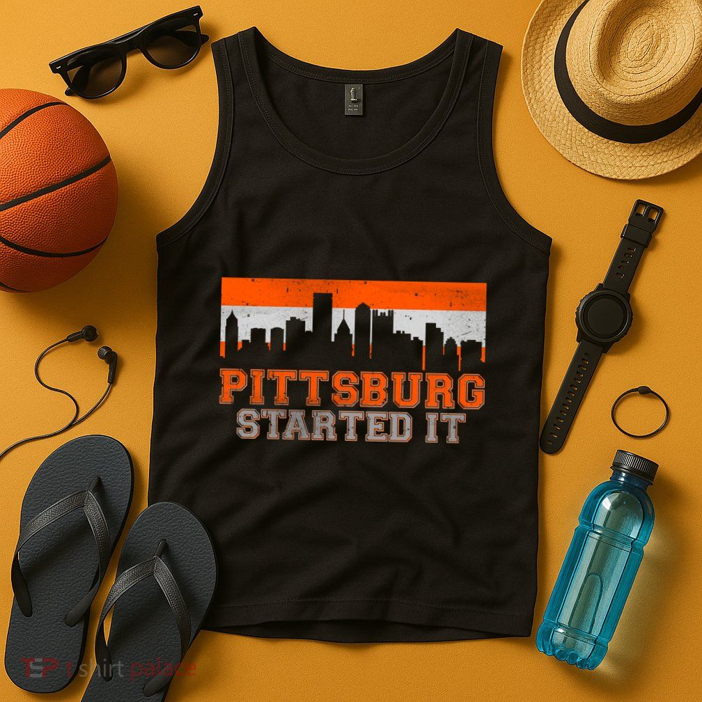 Pittsburgh Started It Skyline Tank Top