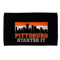Pittsburgh Started It Skyline Microfiber Hand Towel