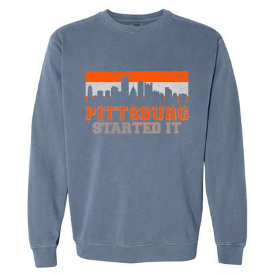 Pittsburgh Started It Skyline Garment-Dyed Sweatshirt