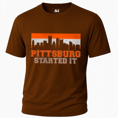 Pittsburgh Started It Skyline Performance Shirt