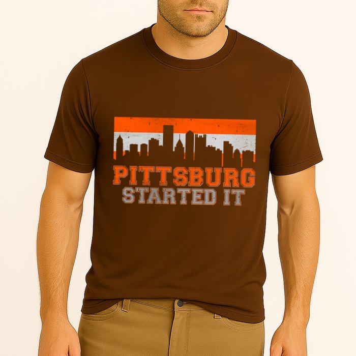 Pittsburgh Started It Skyline Performance Shirt