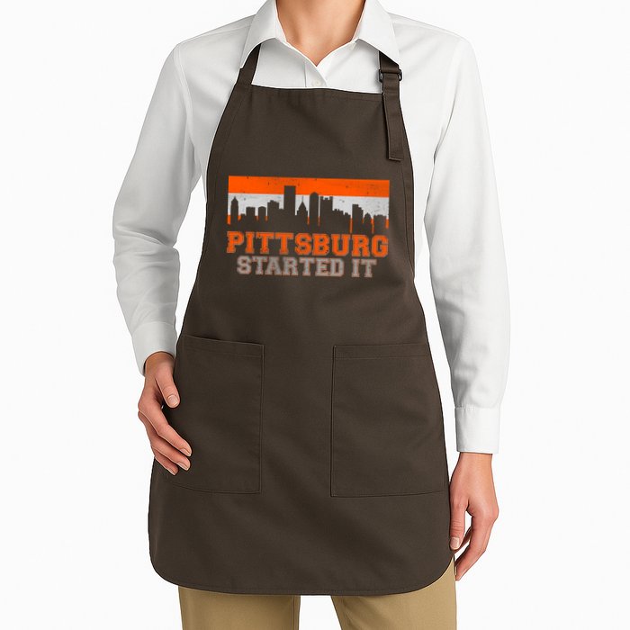 Pittsburgh Started It Skyline Apron