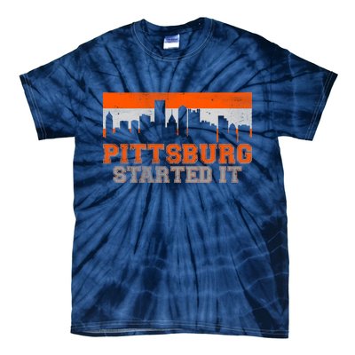 Pittsburgh Started It Skyline Tie-Dye T-Shirt