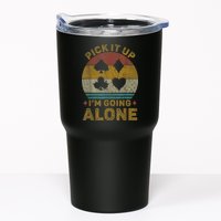 Pick It Up I'm Going Alone Funny Euchre Card Game Tumbler