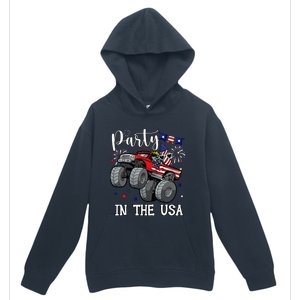 Party In Usa Monster Truck Us Flag Boy America Urban Pullover Hoodie