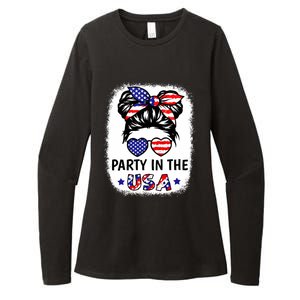 Party In Usa 4th Of July Flag American Womens CVC Long Sleeve Shirt