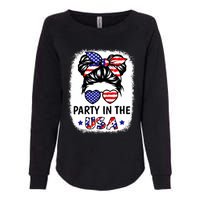 Party In Usa 4th Of July Flag American Womens California Wash Sweatshirt