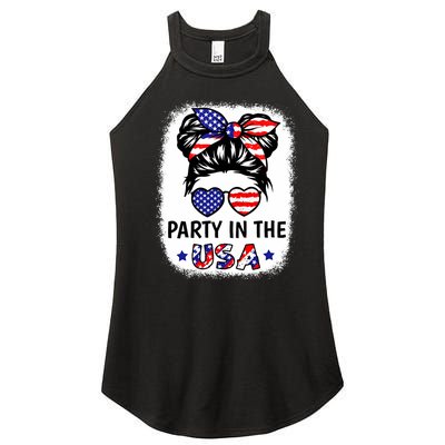 Party In Usa 4th Of July Flag American Women's Perfect Tri Rocker Tank