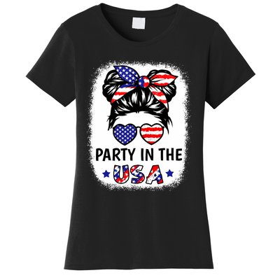 Party In Usa 4th Of July Flag American Women's T-Shirt