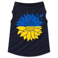 Peace in Ukraine Sunflower Design for Wo Ukrainian Flag Doggie Tank