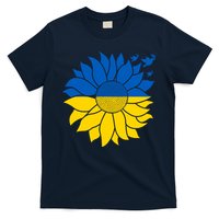 Peace in Ukraine Sunflower Design for Wo Ukrainian Flag T-Shirt