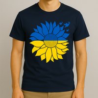 Peace in Ukraine Sunflower Design for Wo Ukrainian Flag T-Shirt