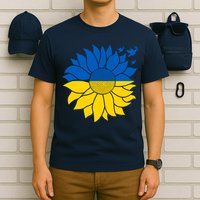Peace in Ukraine Sunflower Design for Wo Ukrainian Flag T-Shirt