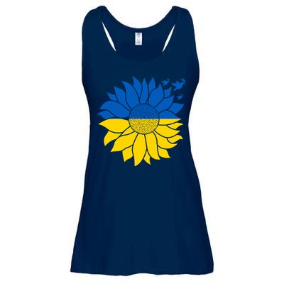 Peace in Ukraine Sunflower Design for Wo Ukrainian Flag Ladies Essential Flowy Tank