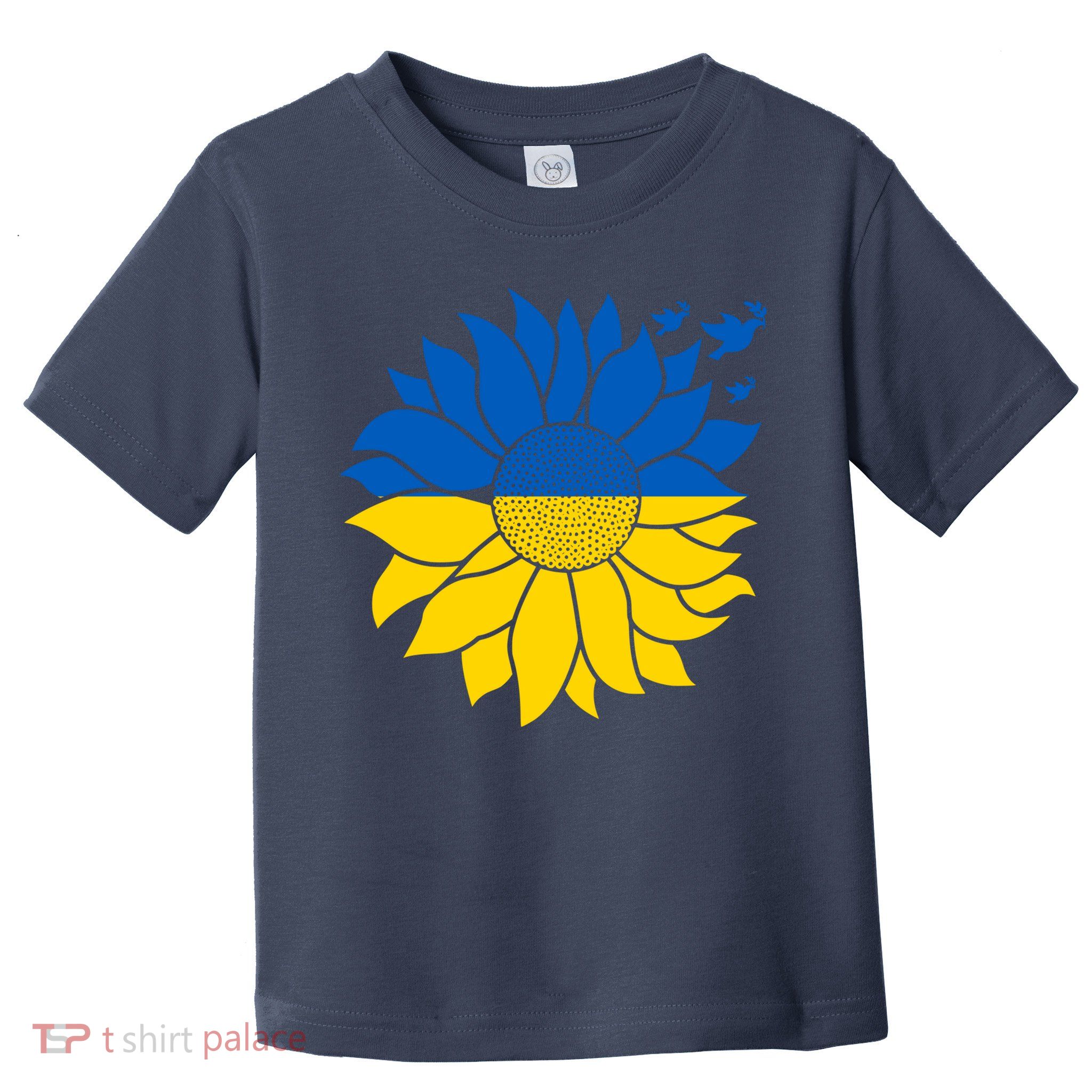 Peace in Ukraine Sunflower Design for Wo Ukrainian Flag Toddler T-Shirt