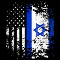 Proud Israeli Usa Flag Patriotic Pride American Israel Flag Impact Tech Backpack