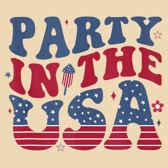 Party In Usa 4th Of July Flag American Drawstring Bag