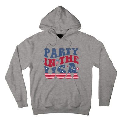 Party In Usa 4th Of July Flag American Tall Hoodie