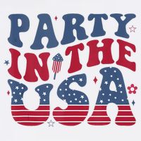 Party In Usa 4th Of July Flag American Cooling Performance Crew T-Shirt