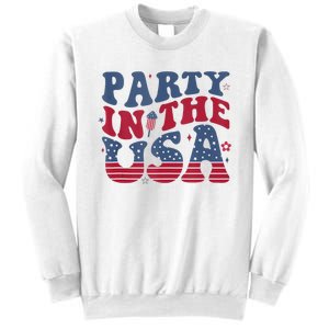 Party In Usa 4th Of July Flag American Sweatshirt