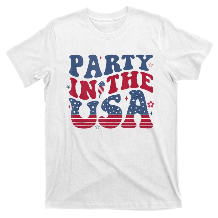 Party In Usa 4th Of July Flag American T-Shirt