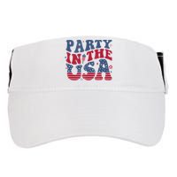 Party In Usa 4th Of July Flag American Adult Drive Performance Visor