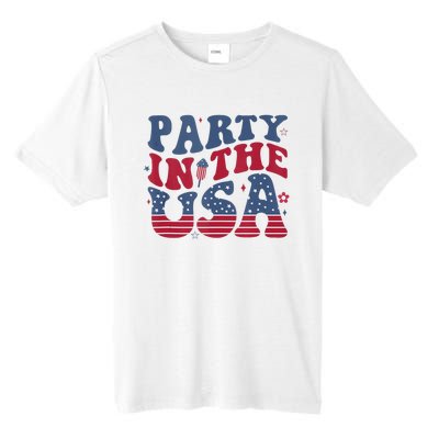 Party In Usa 4th Of July Flag American Tall Fusion ChromaSoft Performance T-Shirt