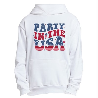 Party In Usa 4th Of July Flag American Urban Pullover Hoodie