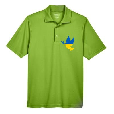 Peace In Ukraine Dove Men's Origin Performance Piqué Polo