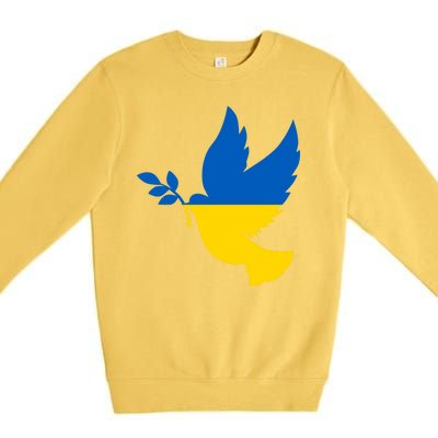 Peace In Ukraine Dove Premium Crewneck Sweatshirt