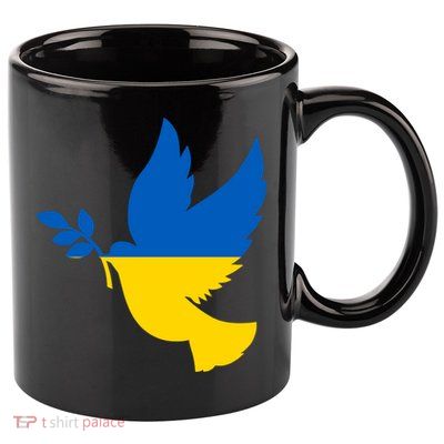 Peace In Ukraine Dove 11oz C Handle Ceramic Mug