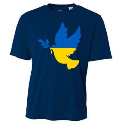 Peace In Ukraine Dove Cooling Performance Crew T-Shirt