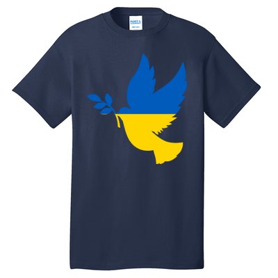 Peace In Ukraine Dove Tall T-Shirt