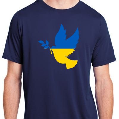 Peace In Ukraine Dove Adult ChromaSoft Performance T-Shirt