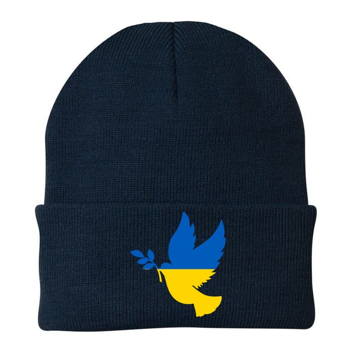 Peace In Ukraine Dove Knit Cap Winter Beanie