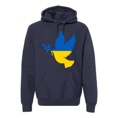 Peace In Ukraine Dove Premium Hoodie