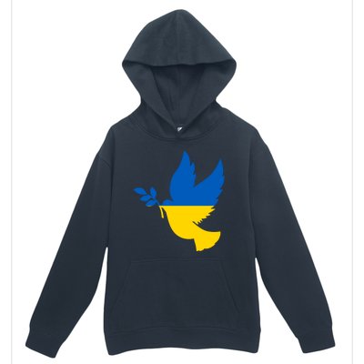 Peace In Ukraine Dove Urban Pullover Hoodie