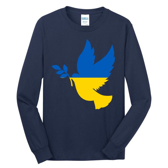 Peace In Ukraine Dove Tall Long Sleeve T-Shirt