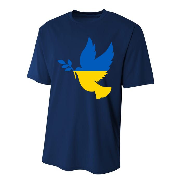 Peace In Ukraine Dove Performance Sprint T-Shirt