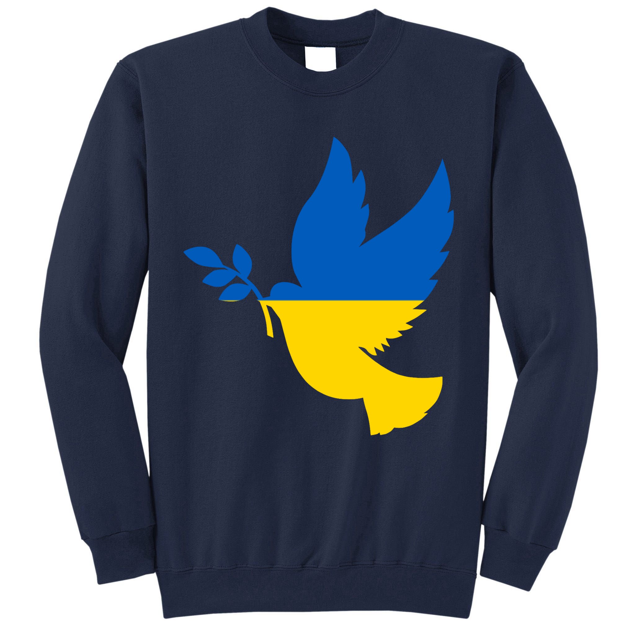 Peace In Ukraine Dove Tall Sweatshirt