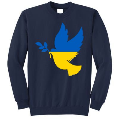 Peace In Ukraine Dove Tall Sweatshirt