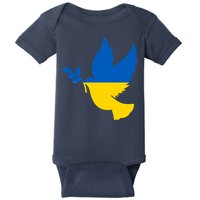 Peace In Ukraine Dove Baby Bodysuit
