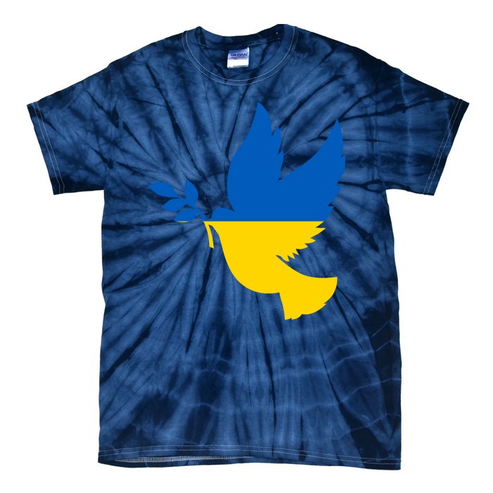 Peace In Ukraine Dove Tie-Dye T-Shirt