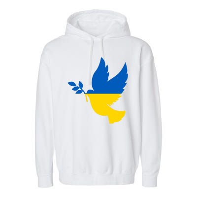 Peace In Ukraine Dove Garment-Dyed Fleece Hoodie