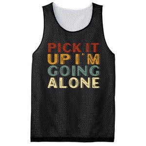 Pick It Up IM Going Alone Mesh Reversible Basketball Jersey Tank