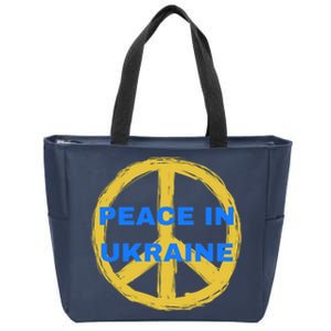 Peace In Ukraine Zip Tote Bag