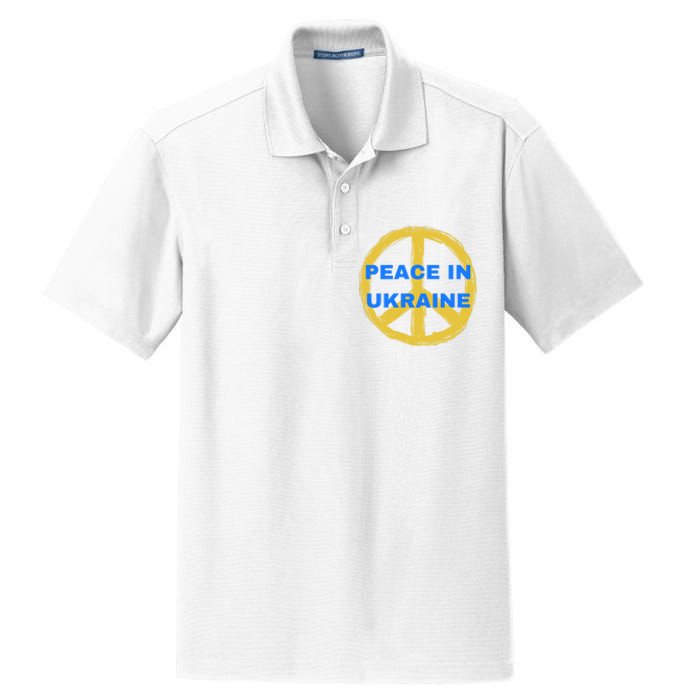 Peace In Ukraine Dry Zone Grid Polo