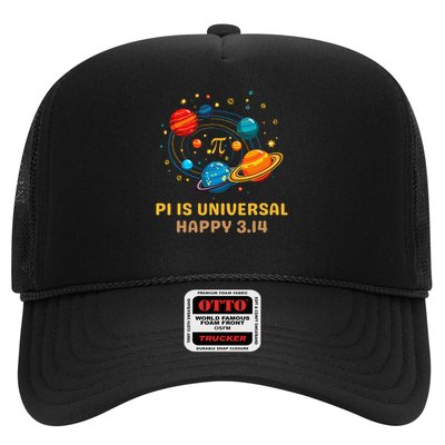 Pi is Universal Space Math Lovers Funny Pi Day Astronomers Trucker Hat