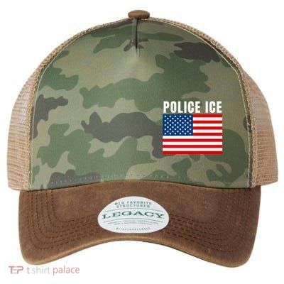 Police Ice  Us Immigration Agent Uniform Legacy Tie Dye Trucker Hat