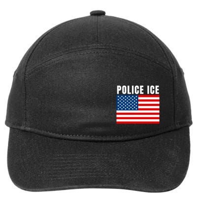 Police Ice  Us Immigration Agent Uniform 7-Panel Snapback Hat